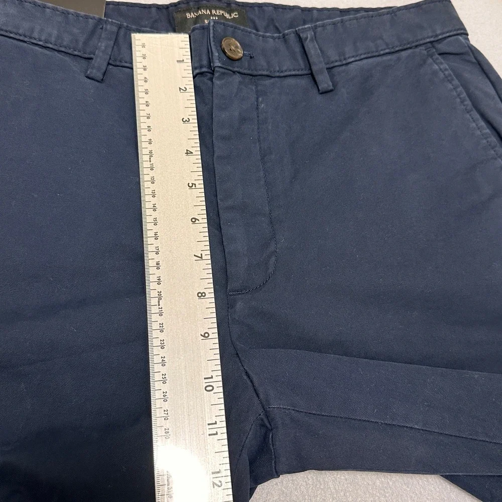 Banana Republic Lived-In Chino Men 31x32 (32x31) Blue Slim Fit Tapered Pants $70
